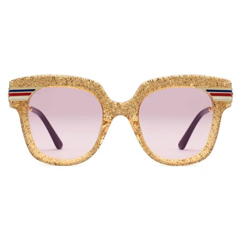 occhiali quadrati in acetato gucci|Occhiali da Sole Quadrati in Acetato .